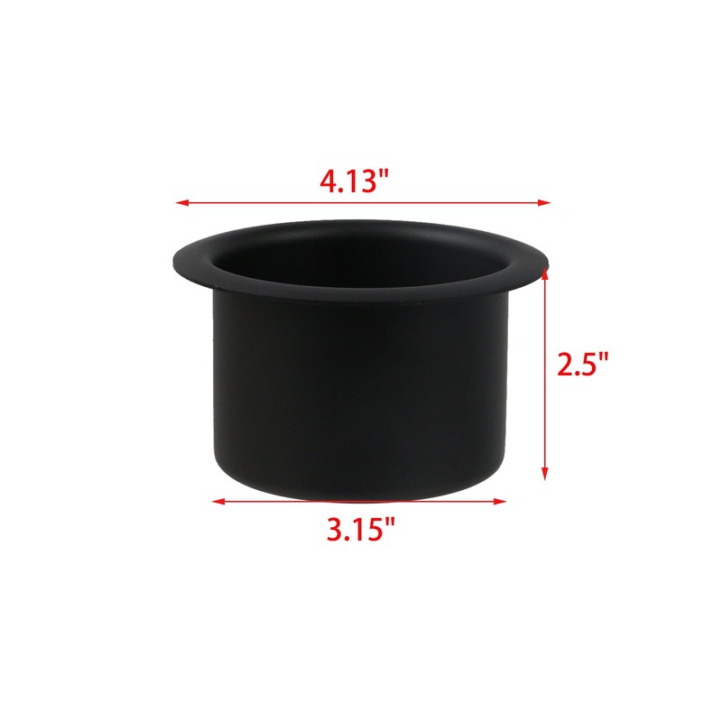 Wealrit 2 Pcs Metal Couch Cup Holder 4.13" x 3.15"