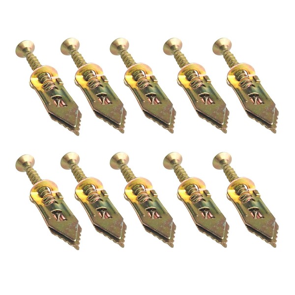 LKEREJOL 100sets Drywall Anchor Kit with Screws Self Drilling Hardware