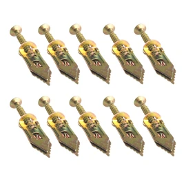 LKEREJOL 100sets Drywall Anchor Kit with Screws Self Drilling Hardware Manganese Steel Drywall Anchor Kit(Gold)