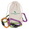 Boundless Voyage 8pcs Outdoor Aluminum D Ring Keychain Camping Carabiners