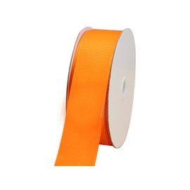 JESEP YONG One Roll 50 Yards Soild Orange Grosgrain Ribbon 1 1/2 inch Flower Bouquets Ribbons-1.5 inch Thick Gift Wrapping Ribbon-DIY Crafts Bow Hair Headband Accessories Ribbons #752(38mm)