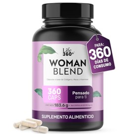 LIFE 360+ Woman Blend Multivitaminico para Mujer | 360 cápsulas | 510mg