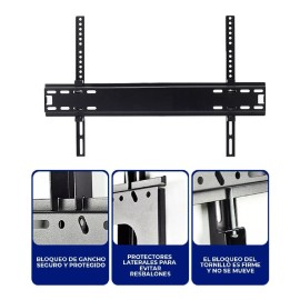 EGTMA Soporte Para Tv Blindado De 26 A 55 Pulgadas 50kg Ajustable
