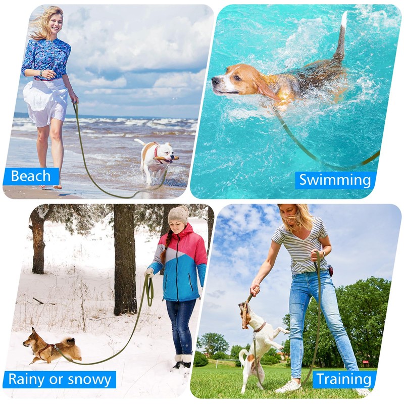 X XBEN Waterproof Training Lead for Dogs, 10M/33FT Extra Long