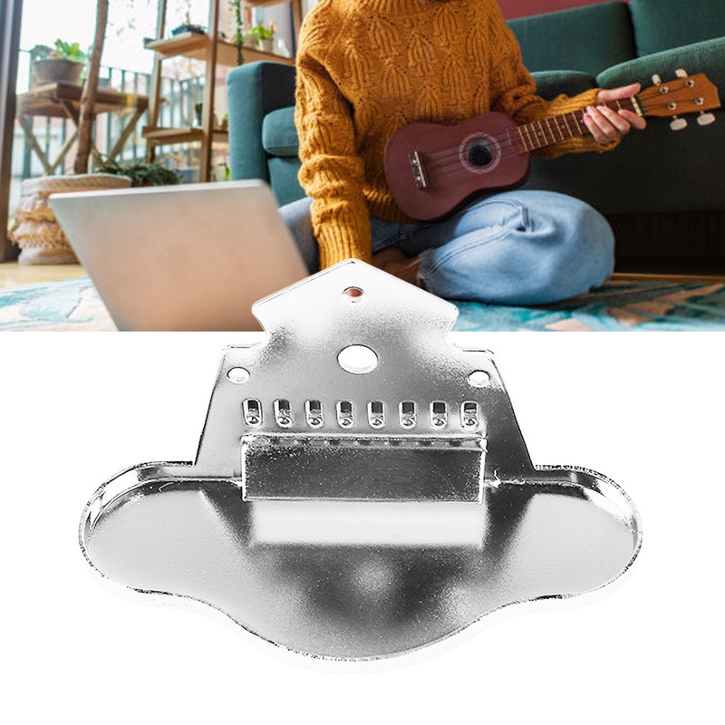 Mandolin Tailpiece Chrome Replacement Zinc Alloy Guitar Parts Instrument Accessories