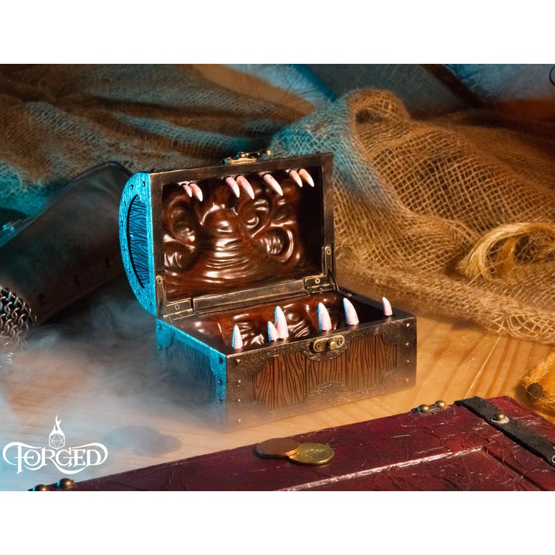 Forged Dice Co. Mimic Chest Dice Storage Box - Holds