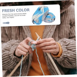 COHEALI 2rolls Creative Flat String for DIY Projects of Hand-Crocheted Yarn Gradient for Sewing Home Decor Carpets and Handmade Crafts