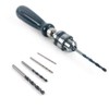 QWORK Pin Vise Hand Drill Bits, Micro Mini Twist Drill