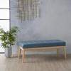 Anglo Air Force Blue Fabric Bench