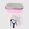 JagKul Cheese Grater Set with Container, 2 Stainless Steel Cutters,
