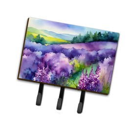 Caroline's Treasures State Watercolor Flowers Leash or Key Holder, Triple Hook, New Hampshire Purple Lilac 1685