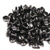 Mcoser 150 Sets Gun Black Leather Rivets 6mm x 10mm