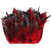 Pack of 5 YardsRooster Hackle Feather Fringe Trim - 5-7