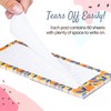 Magnetic Notepads for Refrigerator, 4-Pack Grocery List Magnet Pad for
