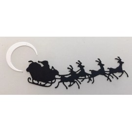 Sizzix Tim Holtz Christmas Die Cuts * Dash Away All * 12 Sets * Santa Sleigh Reindeer