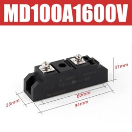 PV Blocking Diode, Anti-Reverse Charging Diode, MD50A/MD100A/MD200A1600V Anti-Reverse Diode Module (MD100A)