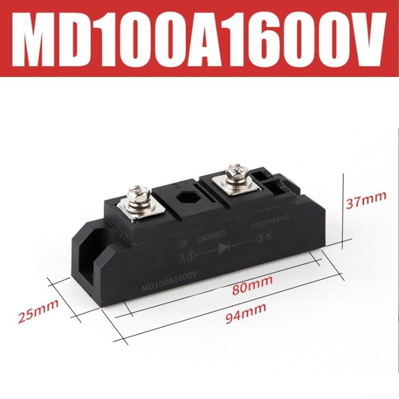 PV Blocking Diode, Anti-Reverse Charging Diode, MD50A/MD100A/MD200A1600V Anti-Reverse Diode Module