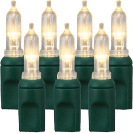 Pro Christmas T5 LED Holiday Lights - 70 Bulbs, 23.3ft - Professional Grade Indoor Outdoor Smooth String Lights for Christmas Trees and Decor - 2800K Warm White