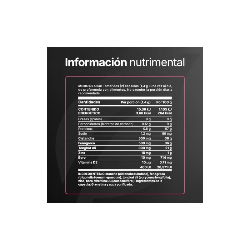 B Life Fórmula para Mujer con Cistanche y Zinc con