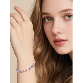 JSDDE Women's Bracelet Gemstone Bead Bracelet for Women Healing Stones Bracelet Lucky Bracelet Amulet Spiritual Lucky Charm Boho Jewellery, Gemstone