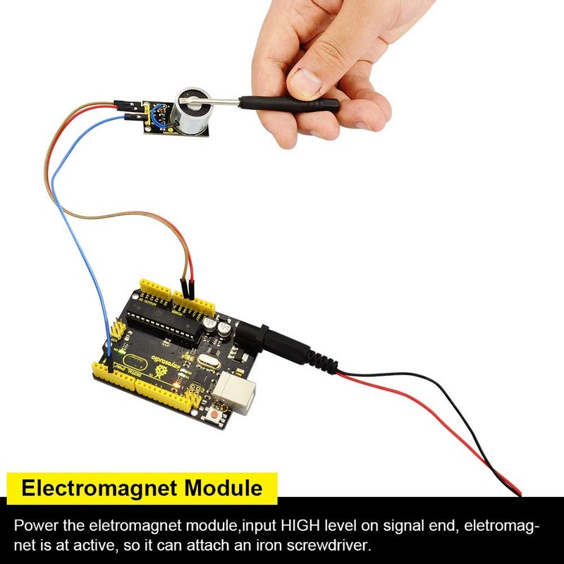 KEYESTUDIO DC 5V 0.3A Solenoid Electromagnetic Module for Arduino Arduino