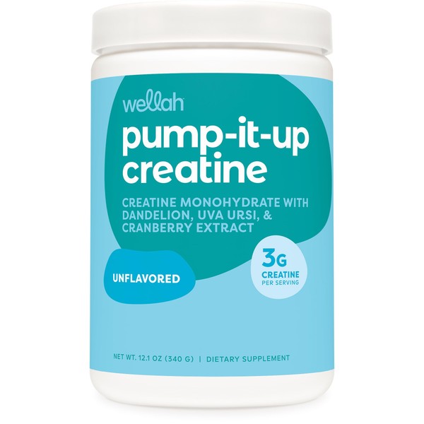 Wellah Wellah Pump-It-Up Creatine (100 Servings, Unflavored) - Creatine Monohydrate