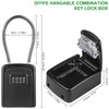 Key Safe, [New Version] [Weatherproof] Diyife Portable Lock Box for