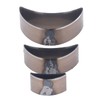 3PCS Cutting Die Set Alloy Steel Curved Moon Shape Hollow