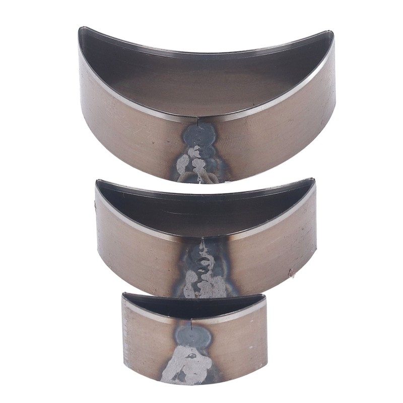 3PCS Cutting Die Set Alloy Steel Curved Moon Shape Hollow