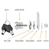 Cabinet Cam Lock Keyed Alike, 5/8" Cylinder Tool Box Lock