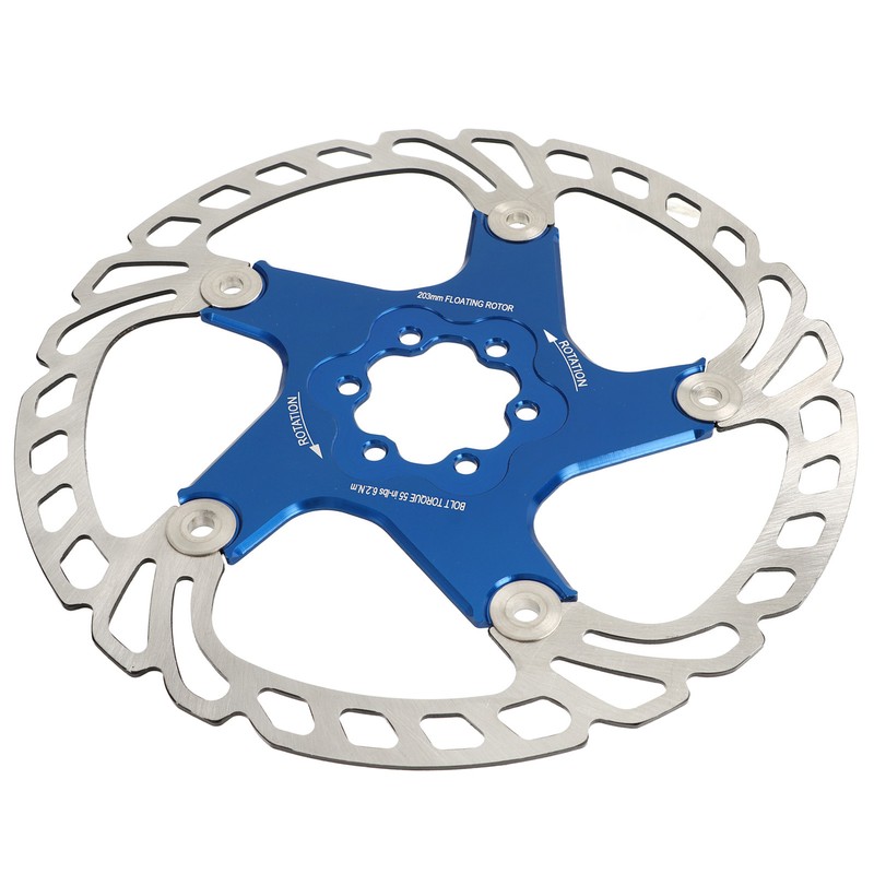 Mountain Bike Floating Disc Brake Rotor 6 Bolts Heat Dissipation