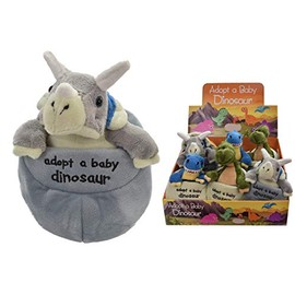 Plush Baby Dinosaur In Egg 3 Assorted - Dinosaur Soft Toys