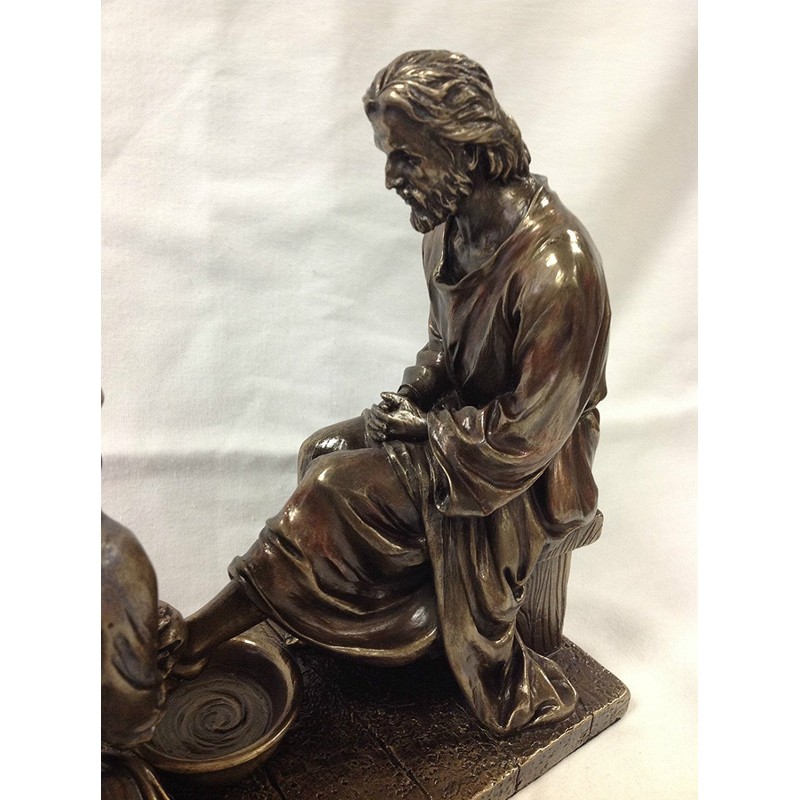 WU Unicorn Studios Jesus Washing His Disciple's Feet Statue Sculpture