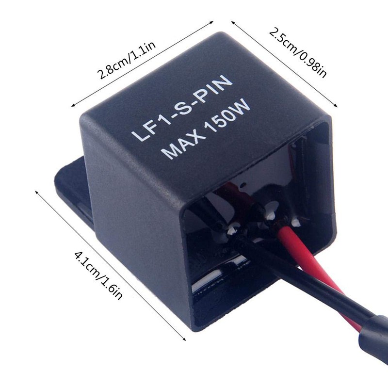 Aramox Motorcycle Indicator Relay Motorcycles LED Turn Light Flasher Relay