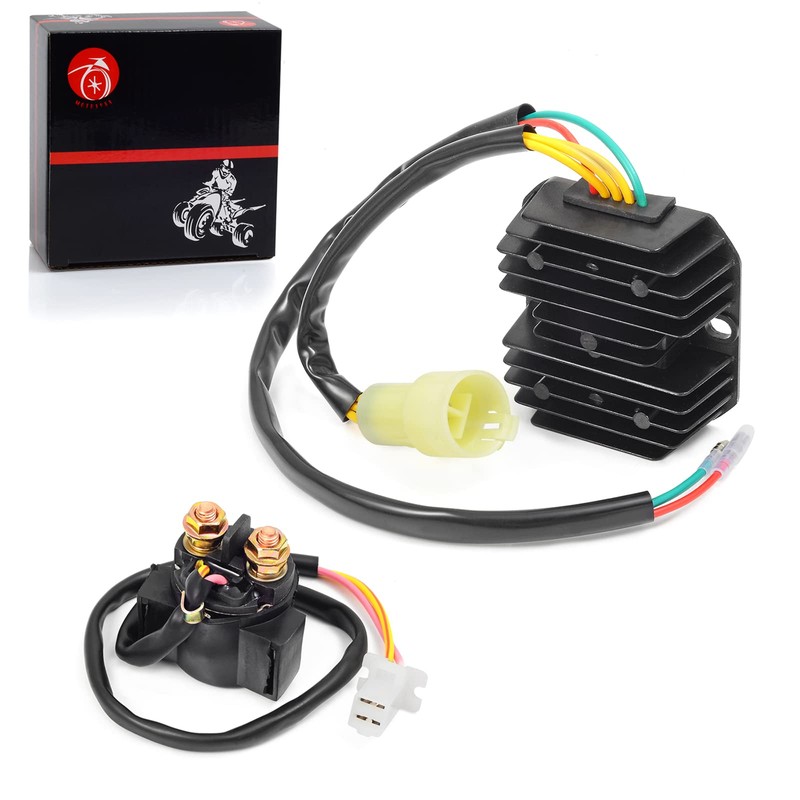 Voltage Regulator Rectifier & Starter Relay Solenoid Compatible with Honda