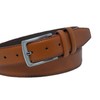 Ashford Ridge Men's 33 mm Double Bow Leather Belt, Tan