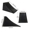 CertBuy 4 Pack Rubber Wheel Chock for Travel Trailers, Black