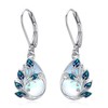 Peacock Earrings 925 Sterling Silver Peacock Earrings for Women Moonstone