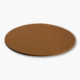 Filzbrand Felt Coaster Round 25 cm Large 5 mm Thick Decorative Felt Coaster for Glasses, Vases or Plates, Design Felt Made of 100% Wool, Brown - Made in Germany