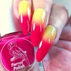 Parrot Polish Raspberry Lemonade Thermal Nail Polish Orange to Raspberry