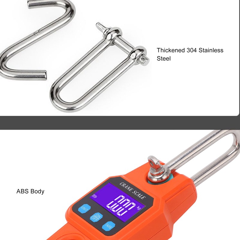 Hanging Scale Digital Display Backlight Screen 300KG Range Weighing Tool