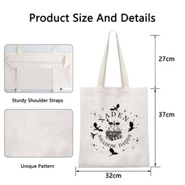 FUNYSO Dragon Book Inspired Gift Xaden Shadow Dsddy Tote Bag Romantasy Fantasy Bookish Gift (XADEN SHADOW UK)
