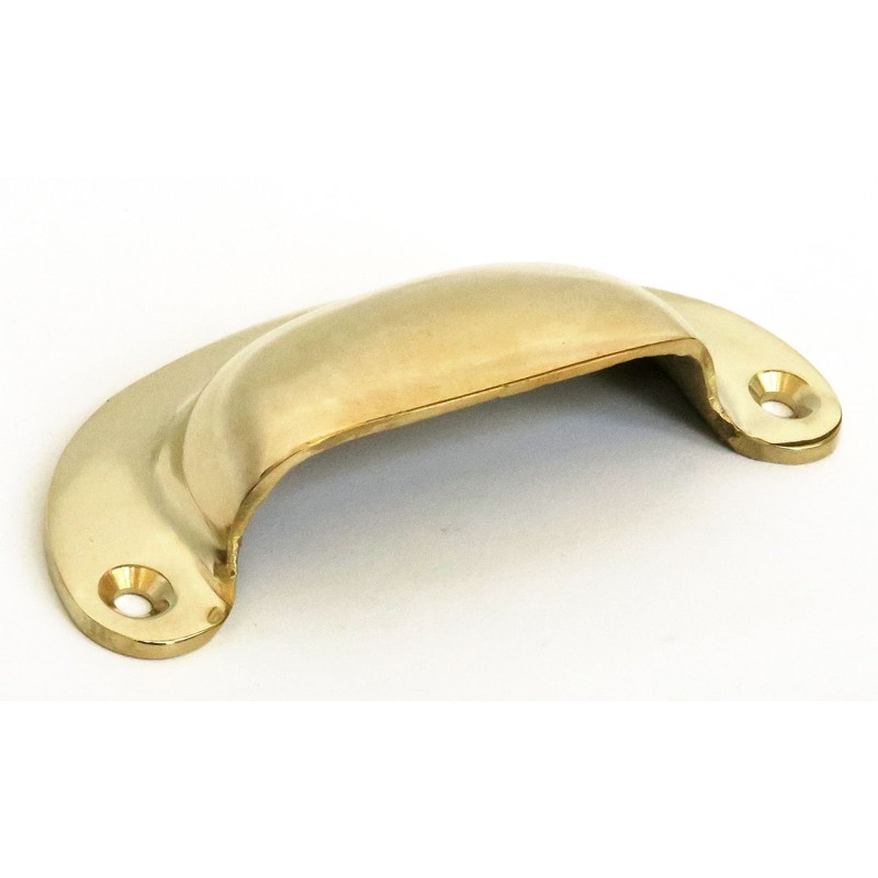 Castelion Solid Brass Drawer Pull/Cupboard Door Handle - Choice of