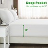 LINENOVA 3-Piece Bamboo Fitted Sheet Set - Queen, 2000TC Ultra