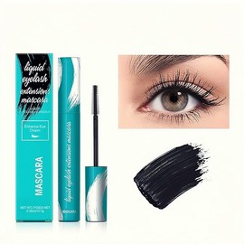 Mascara black eyeLash for Liquid Extensions Long-Lasting Keep Your Lashes Thick And Waterproof Smudge-Proof Hypoallergenic 10.7g/0.38 OZ (Black)