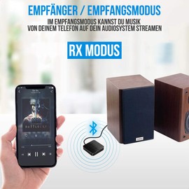 Strex Bluetooth Transmitter & Receiver 2 in 1 - BT 5.0-3.5 mm AUX/RCA - Bluetooth Transmitter - Bluetooth Receiver - Bluetooth Transmitter - Bluetooth Receiver