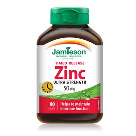 Jamieson Zinc 50mg - Timed Release 90 Tablets