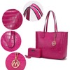 MKF Collection Tote Bag with Wristlet Wallet for Women, Vegan
