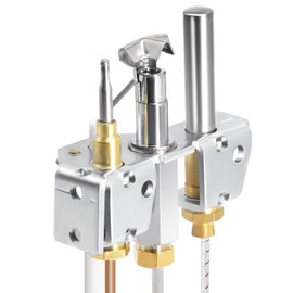 Hiorucet 4021-732 Pilot Assembly NG for Heatilator GNDC33, GNDC36, Heat-N-Glo and Quadrafire Fireplaces Parts, Heatilator and Heatnglo Natural Gas Pilot Assembly 25660 with Thermocouple, Thermopile.