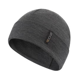 EDZ Merino Wool 200g Beanie Hat Graphite Grey